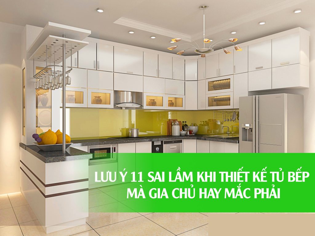 Lưu ý khi thiết kế tủ bếp